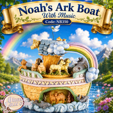Load image into Gallery viewer, Noah’s Ark Boat with Music - Home/Room Decor Code: NB350
