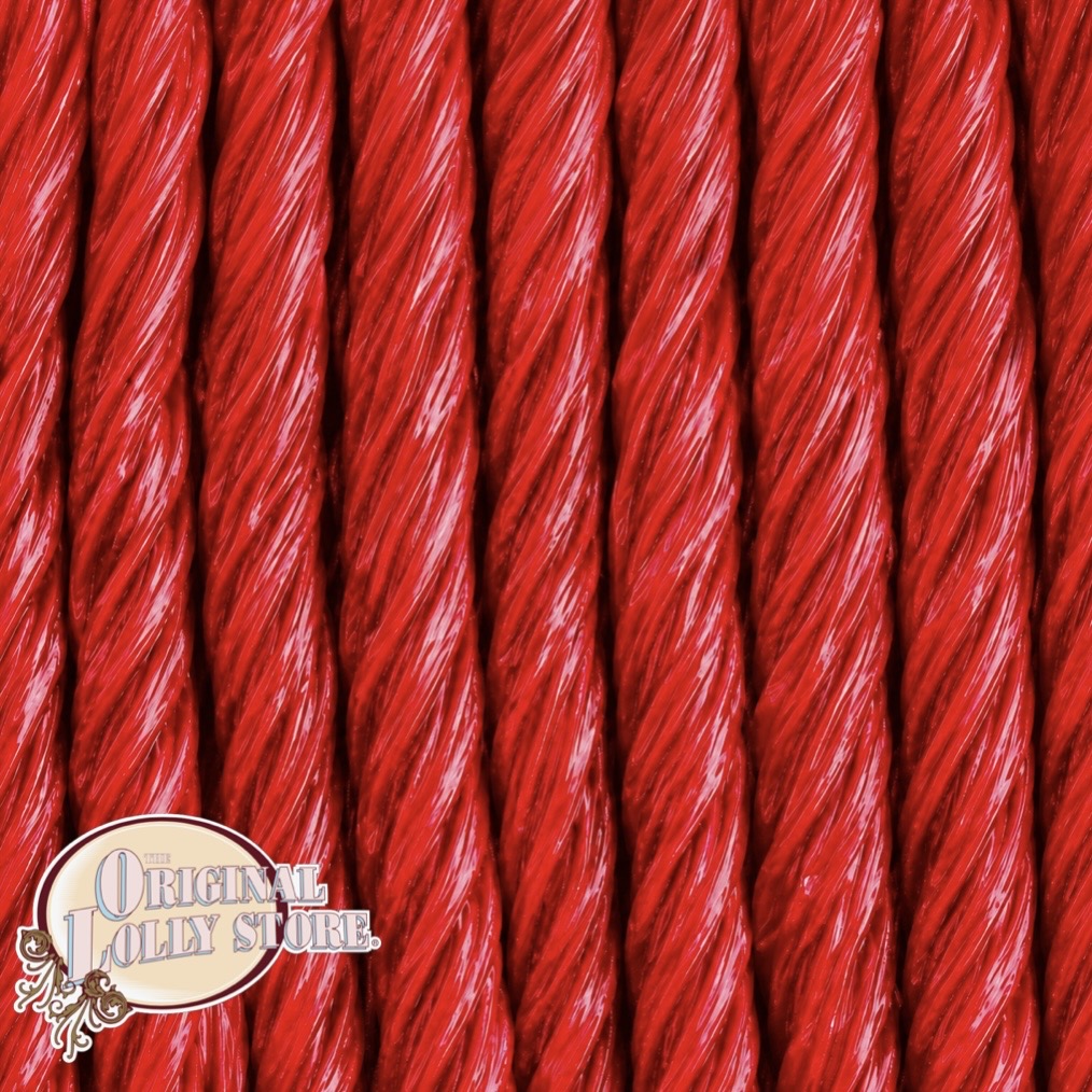 Red Raspberry Long Licorice Twists – The Original Lolly Store