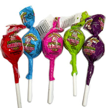 Load image into Gallery viewer, Warheads Super Sour Bubblegum Pops 19g
