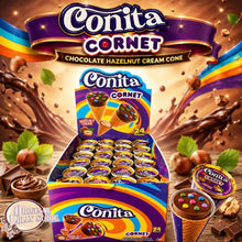 Load image into Gallery viewer, Conita Cornet Chocolate Hazelnut Cream Cone
