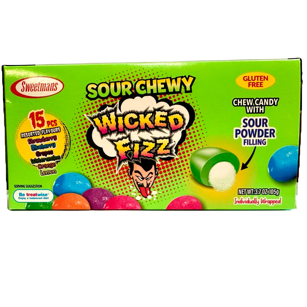 Sour Chewy Wicked Fizz 105g