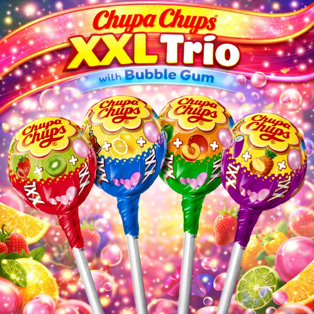 Chupa Chups XXL Trio with Bubble Gum (Assorted Flavours) – The