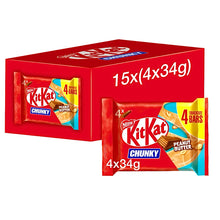 Load image into Gallery viewer, KitKat Chunky Peanut Butter Chocolate Bar 34g 4 Pack
