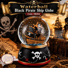 Load image into Gallery viewer, Waterball Black Pirate Ship Globe with Music - Home/Room Decor Code: NB564
