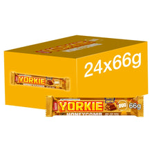 Load image into Gallery viewer, Yorkie Honeycomb Milk Chocolate DUO Bar 66g UK
