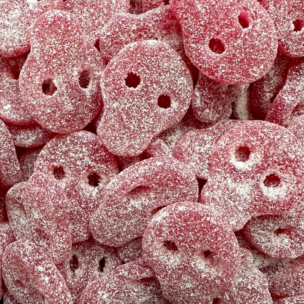 Sour Raspberry Skulls