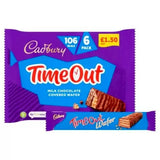 Pre-Order Cadbury Time Out Milk Chocolate Covered Wafer 6 Pack 121.2g