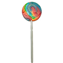 Load image into Gallery viewer, Rainbow Swirly Lollipop (Round)
