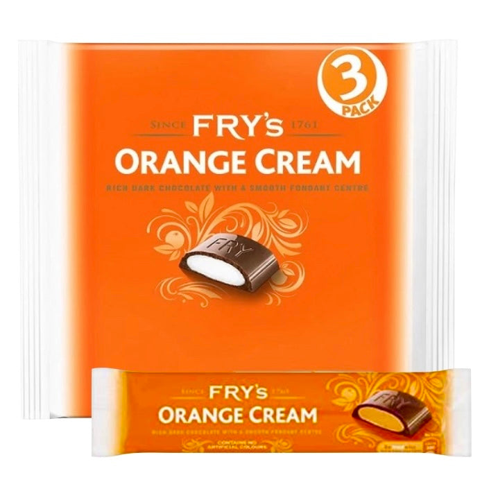 Fry's Orange Cream Chocolate Bar 3 Pack 147g