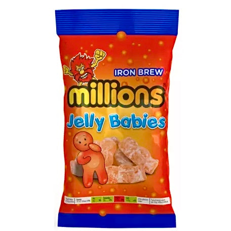 Pre-Order Millions Iron Brew Jelly Babies 180g