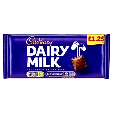Pre-Order Cadbury Dairy Milk Chocolate Bar 95g