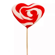 Load image into Gallery viewer, Red and White Heart Lollipop 85g
