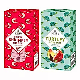 Shrimply The Best & Turtley Love You Pun Box 140g