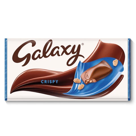 Pre-Order Galaxy Crispy Pieces & Milk Chocolate Block Bar 102g