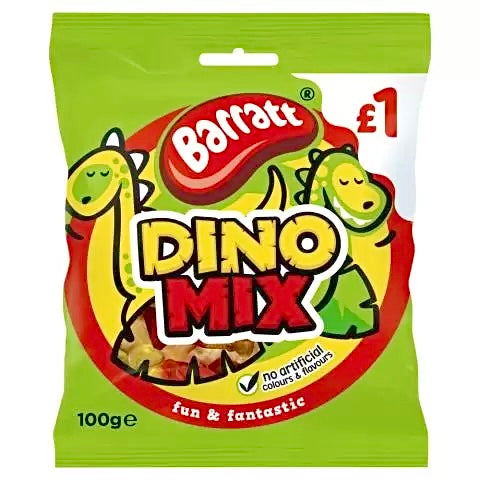 English Gummy Dino Mix 100g