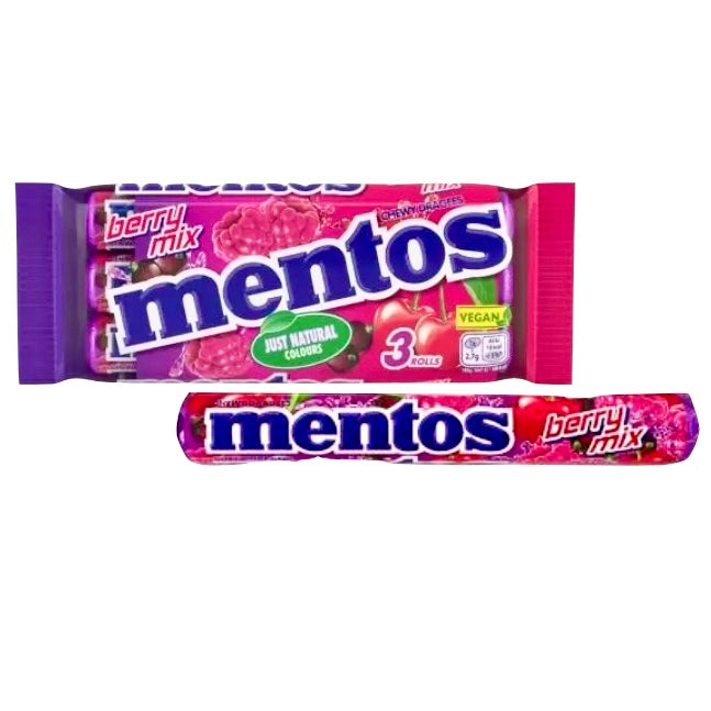 Mentos Chewy Dragees Berry Mix UK