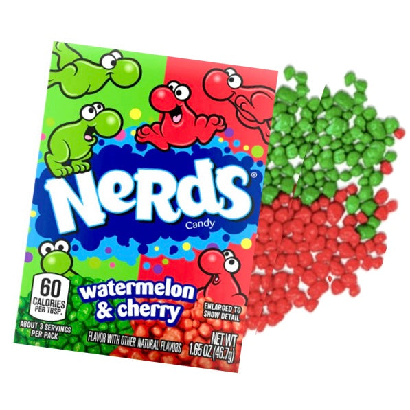 Wonka Nerds Wild Cherry and Watermelon Candy 38g