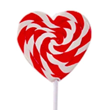 Load image into Gallery viewer, Red and White Heart Lollipop 85g
