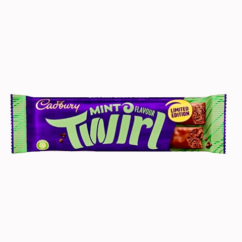 Pre-Order Cadbury Twirl Mint Chocolate Bar 43g UK
