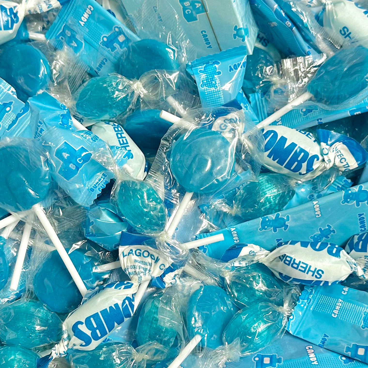 Blue lollies discount