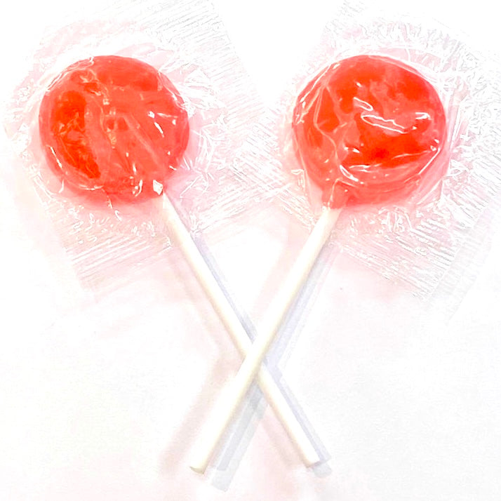 Red Raspberry Lollipops