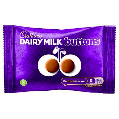 Cadbury Dairy Milk Giant Buttons Chocolate Bag 40g UK