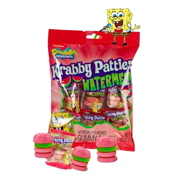 Sponge Bob Square Pants Gummy Krabby Patties  72g