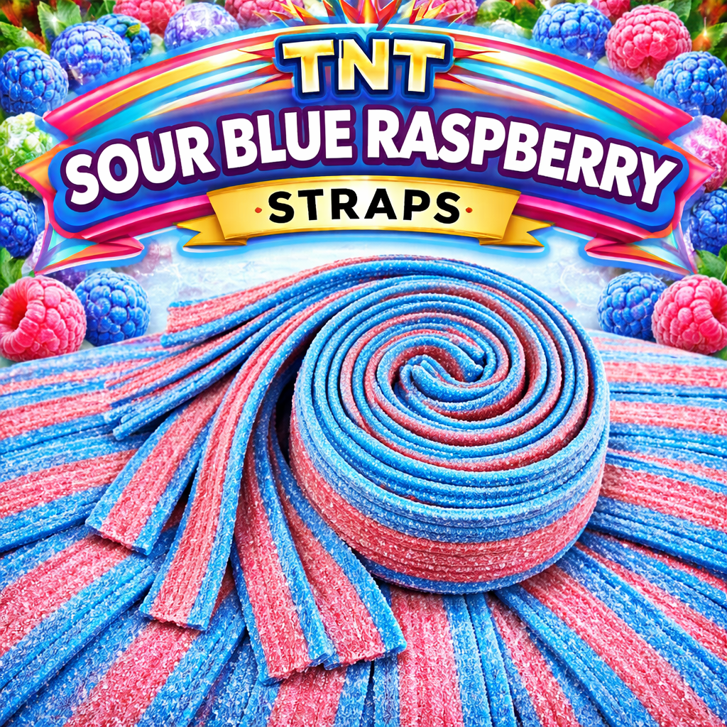 TNT Sour Blue Raspberry Straps – The Original Lolly Store