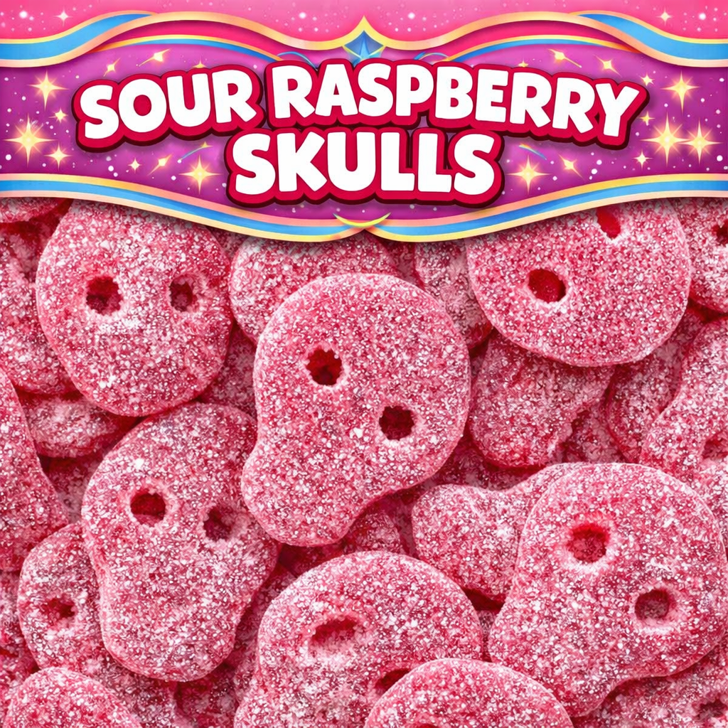 Sour Raspberry Skulls – The Original Lolly Store