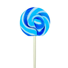 Load image into Gallery viewer, Royal Blue, Blue &amp; White Round Handmade Lollipop
