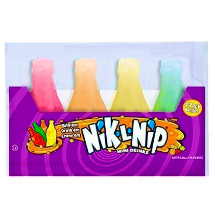 Nik-L-Nip Candy Wax Bottles - Mini Drinks 4pk