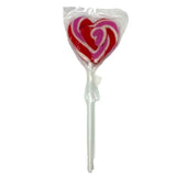 Red, Pink & White Heart Handmade Lollipop
