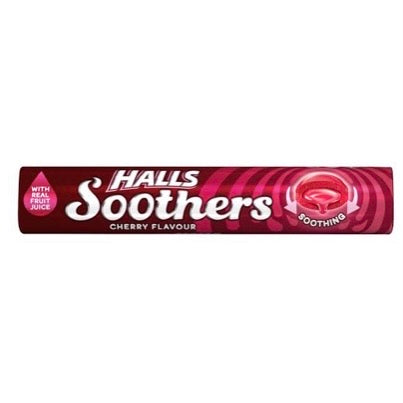 Pre-Order Halls Soothers Real Cherry Juice Sweet 45g