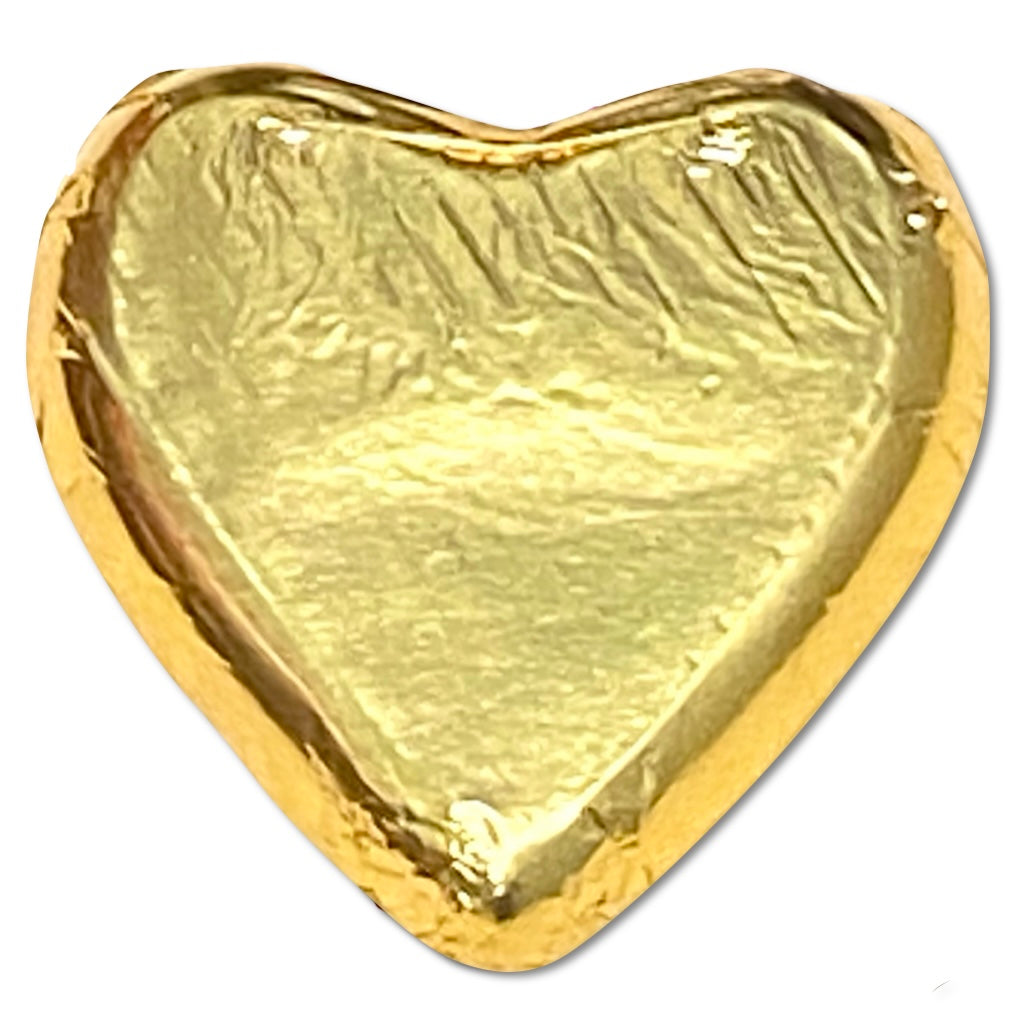 Pink Lady Superfine Dark Chocolate Heart 30g - Gold Foil