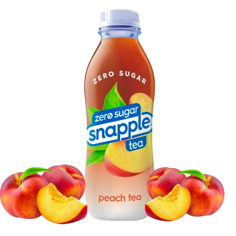 Snapple Zero Sugar Peach Tea Juice Drink USA