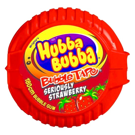 Hubba Bubba Bubble Gum Strawberry Tape