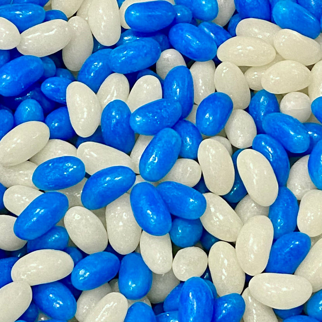 Jelly Beans - Blue & White - Boysenberry & Vanilla Flavour 180g