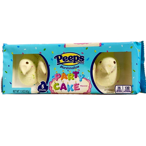 PEEPS Marshmallow Party Cake Flavored (5 chicks) 43g
