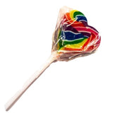 Mini Rainbow Heart Lollipop