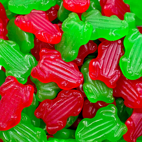 Red & Green Gummy Frogs Bulk