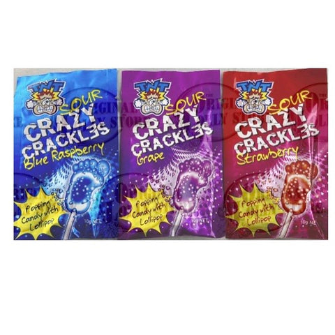 TNT Sour Crazy Crackles Popping Candy - Assorted Flavours