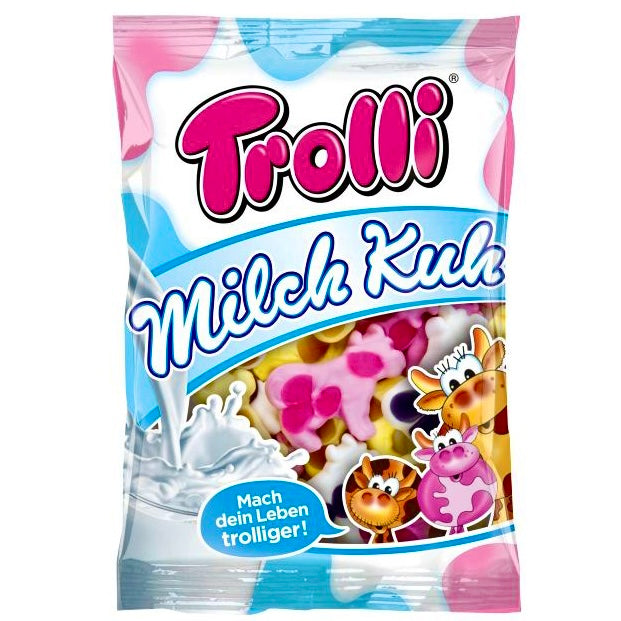 Trolli Milky Cow - Fruit Flavoured Cow Jelly Sweets 200g