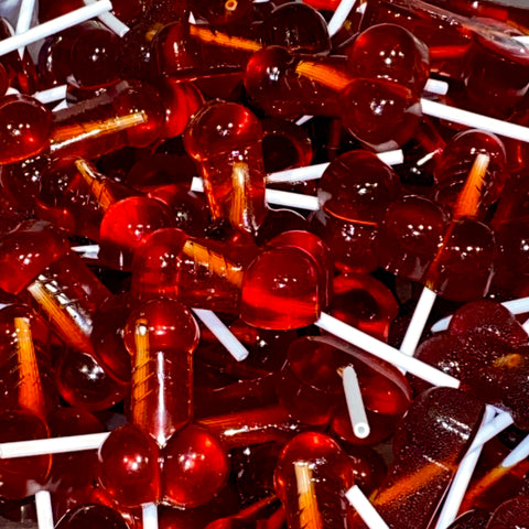 Red Lil Willy Lollipops