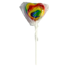 Load image into Gallery viewer, Rainbow Heart Shaped Lollipop
