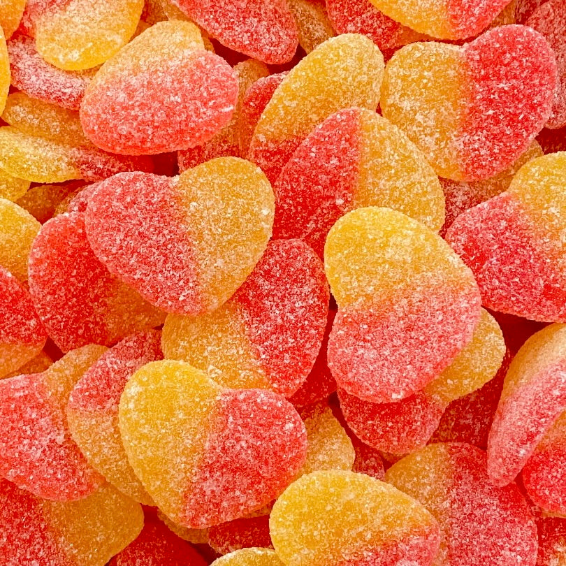 Sour Peach Hearts - Gluten Free 150g