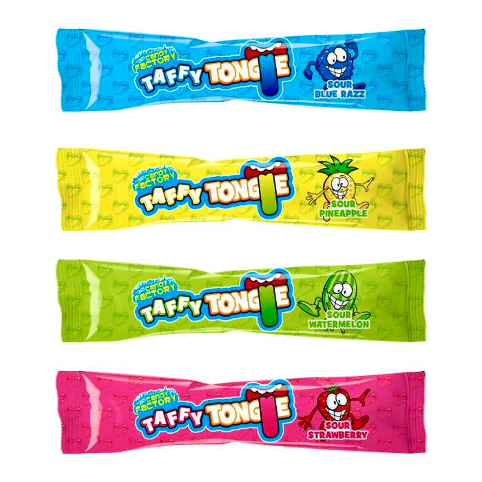 Taffy Tongue Sour Chew Bars 20g
