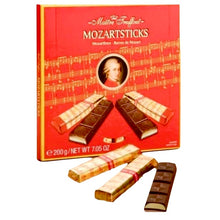 Load image into Gallery viewer, Mozart Sticks Marzipan Dark Chocolate 200g
