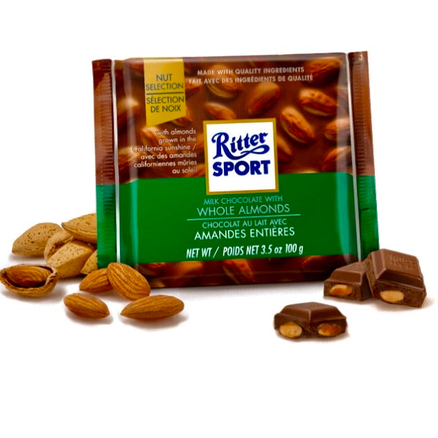 Ritter Sport Milk Chocolate Whole Almond Ganze Mandel