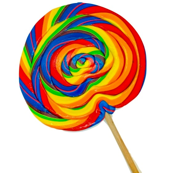 Giant Rainbow Handmade Lollipop