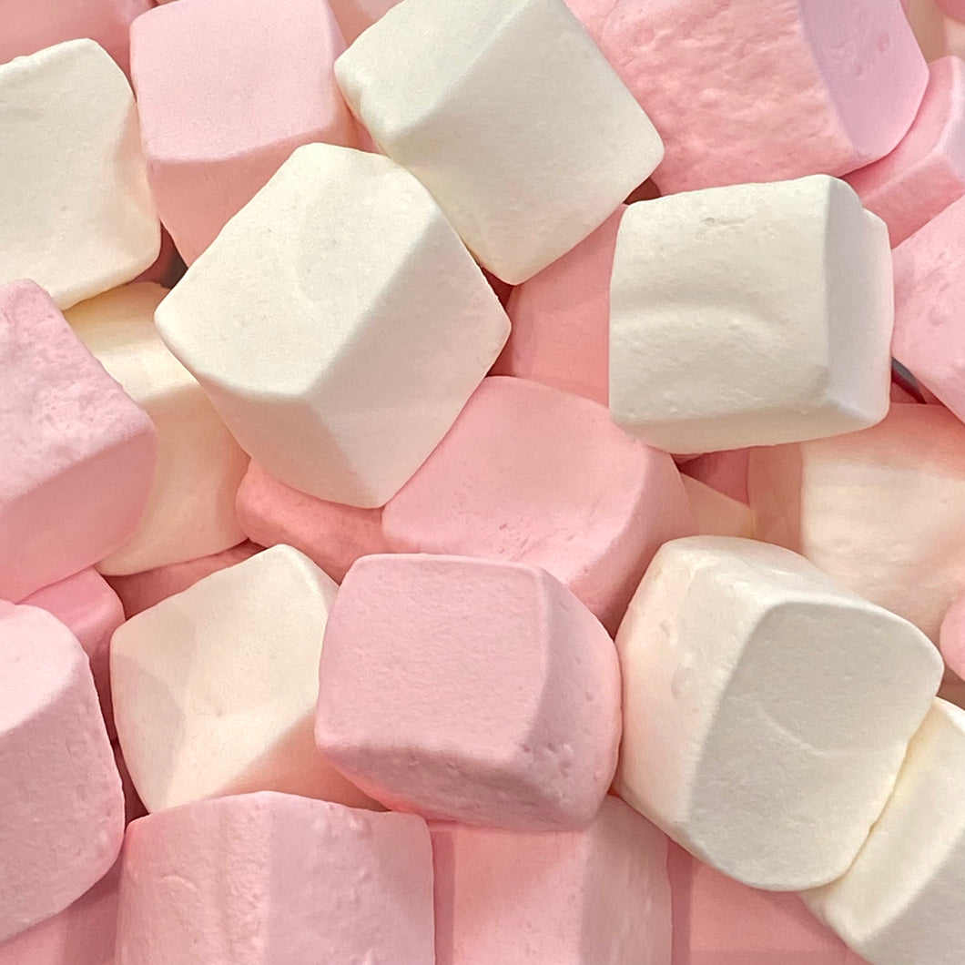 Pink & White Marshmallow Cubes
